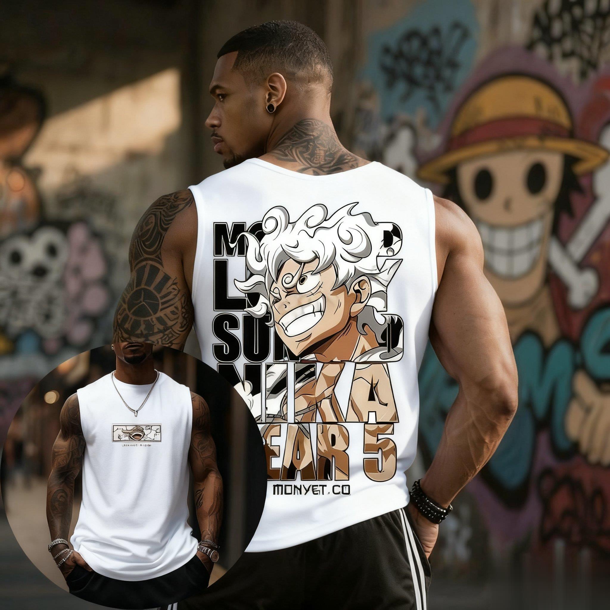 Streetwear Brand In Japan - One Piece Luffy Gear 5 Tank