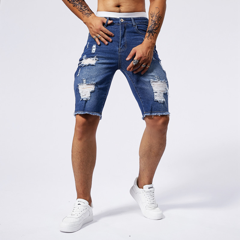 2025 Summer New Men's Ripped D - Streetwear Brands recension och pris