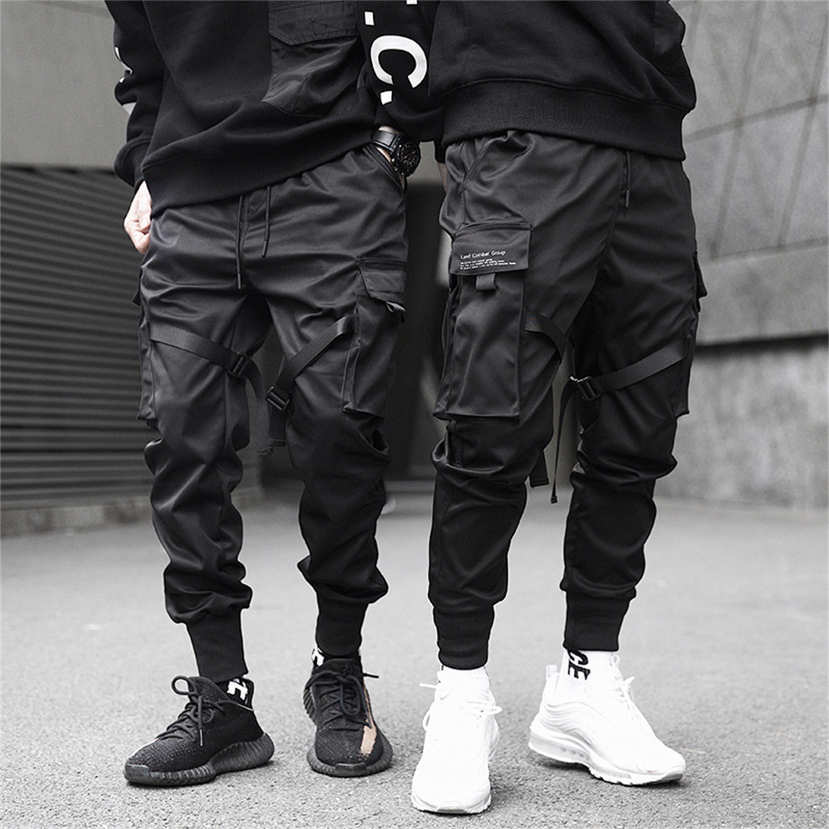Black Hip Hop Cargo Pants Summ - Streetwear Brand Clothing recension och pris