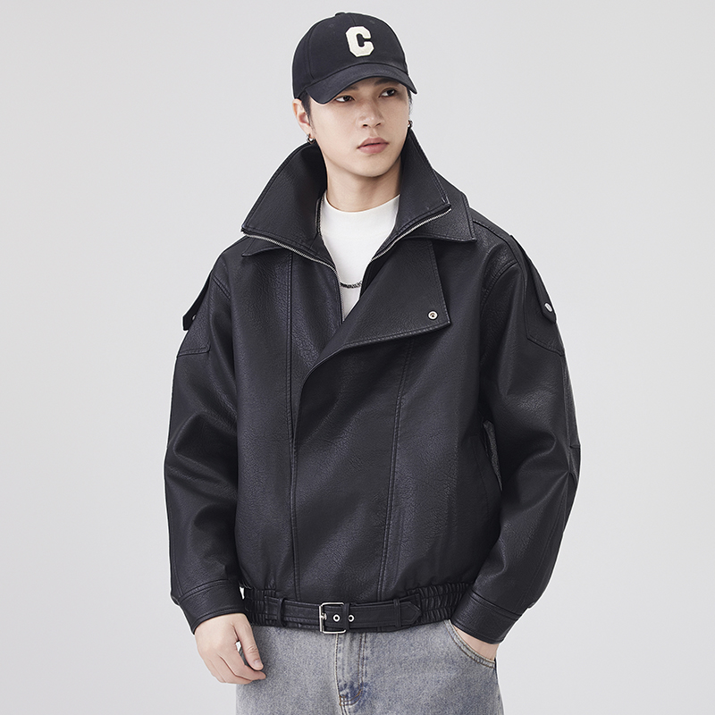 Autumn Winter Leather Jacket M - Streetwear Brand Clothing recension och pris