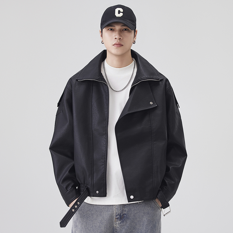Autumn Winter Leather Jacket M - Streetwear Brand Clothing recension och pris