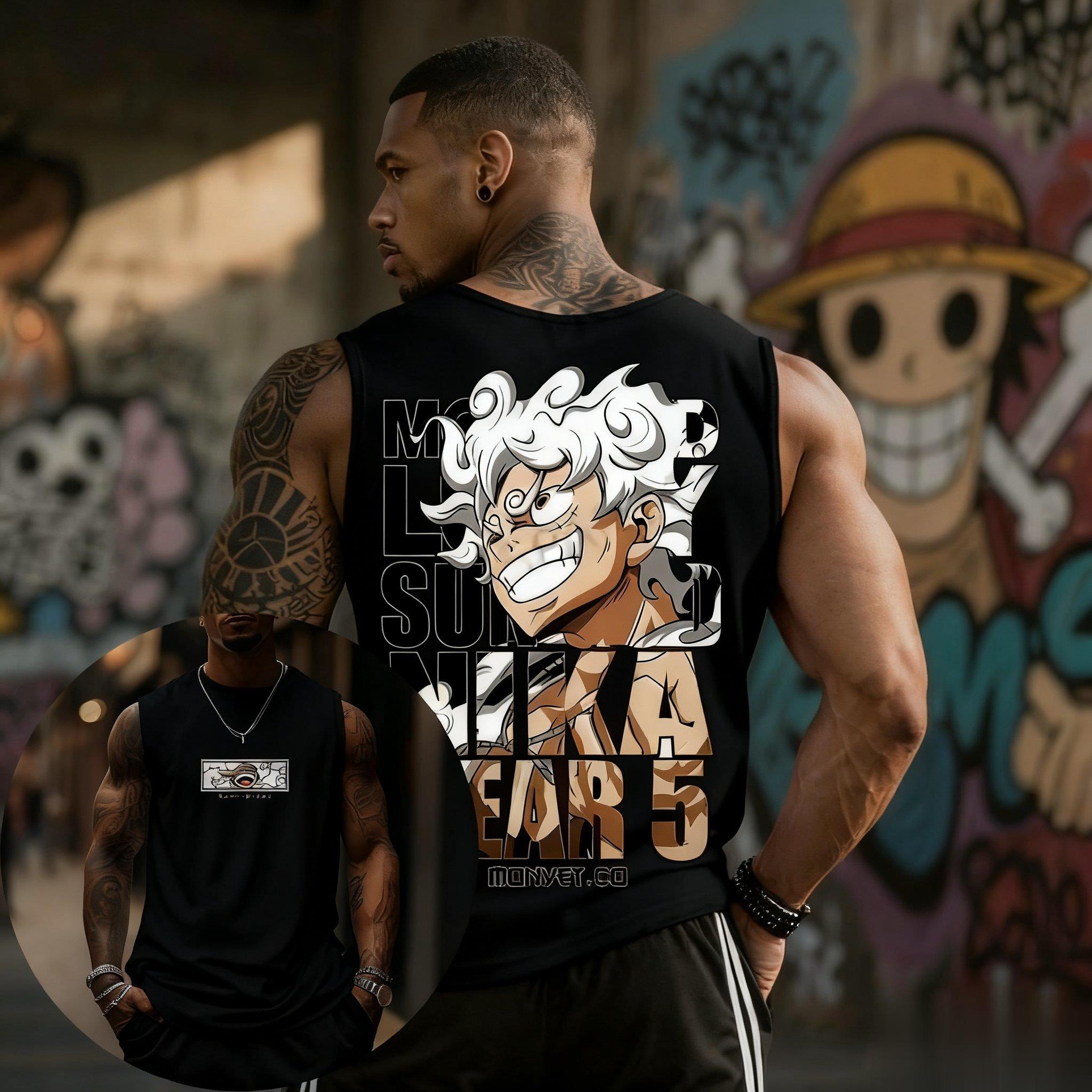 One Piece Luffy Gear 5 Tank To - Streetwear Brand In Japan recension och pris