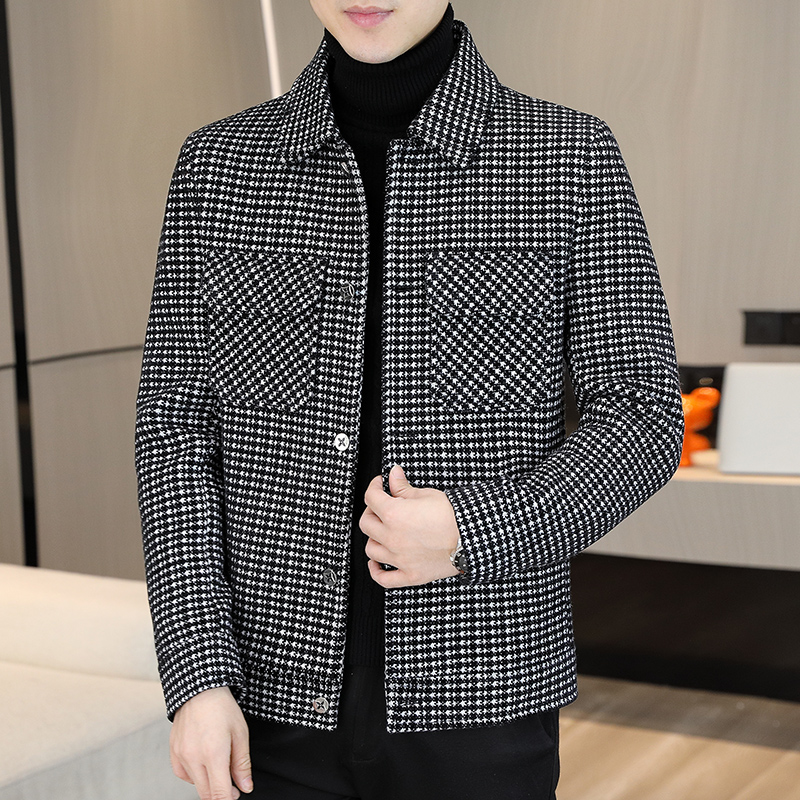 Brand Winter Plaid Woolen Jack - Streetwear Brand Clothing recension och pris