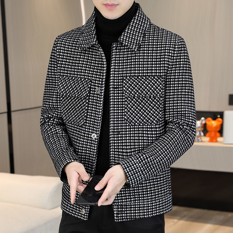 Brand Winter Plaid Woolen Jack - Streetwear Brand Clothing recension och pris