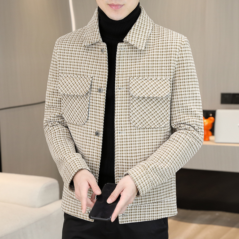 Brand Winter Plaid Woolen Jack - Streetwear Brand Clothing recension och pris