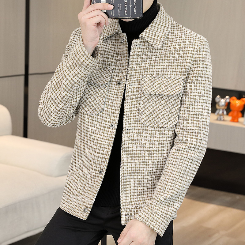 Brand Winter Plaid Woolen Jack - Streetwear Brand Clothing recension och pris