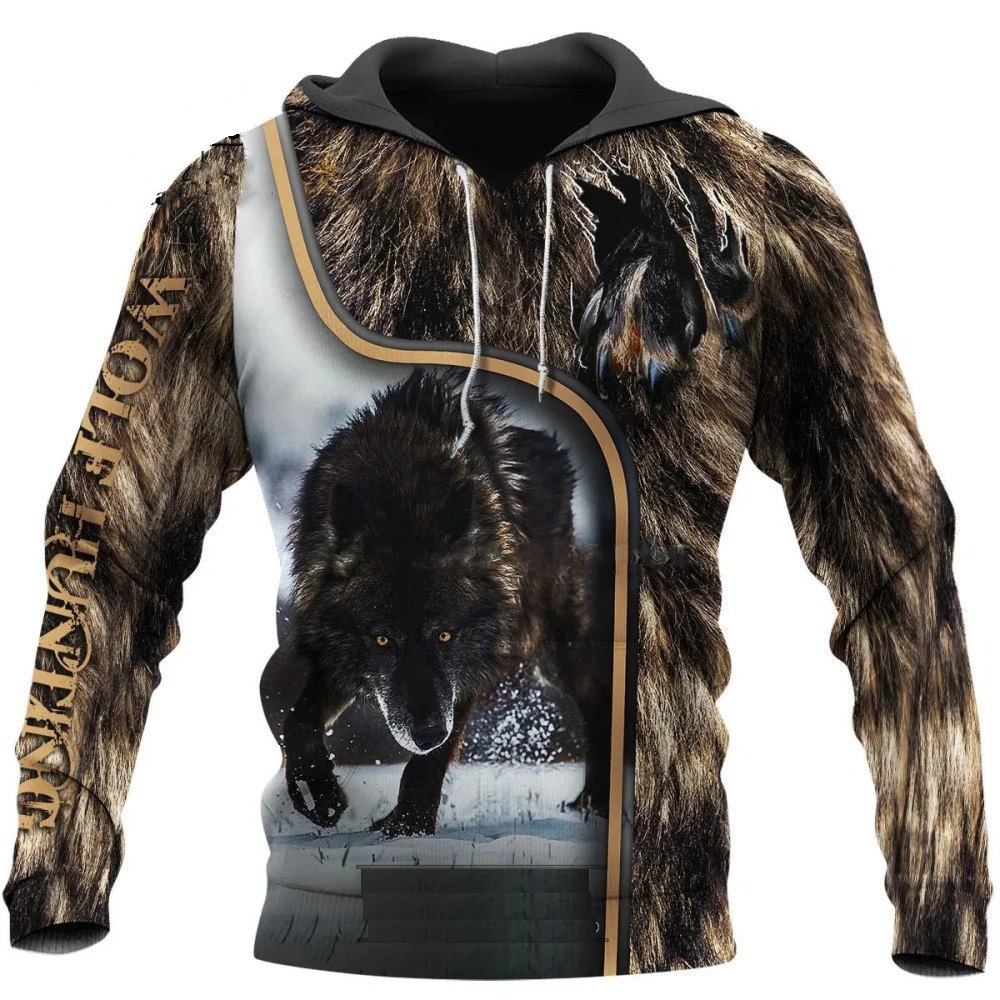 Wolf Printed Hoodies Men 3d Ho - Streetwear Brand Tracksuit recension och pris